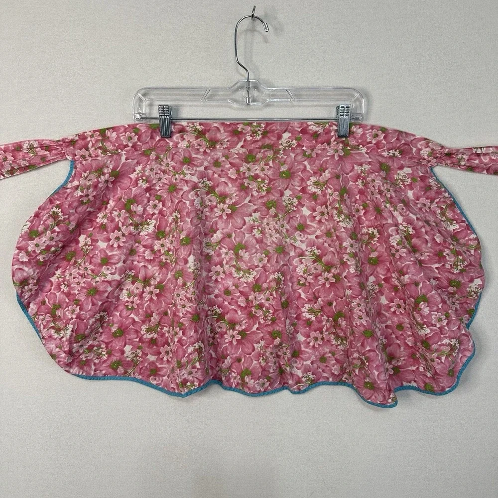 Homemade Half Apron Floral Skirt Tie In The Back
